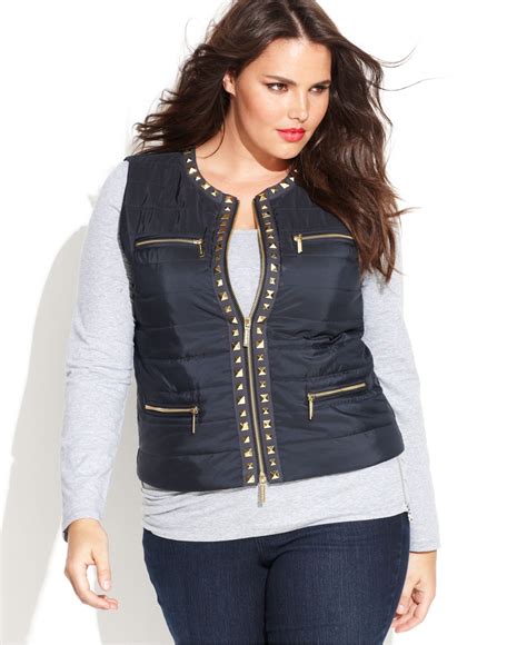 michael kors plus size vest